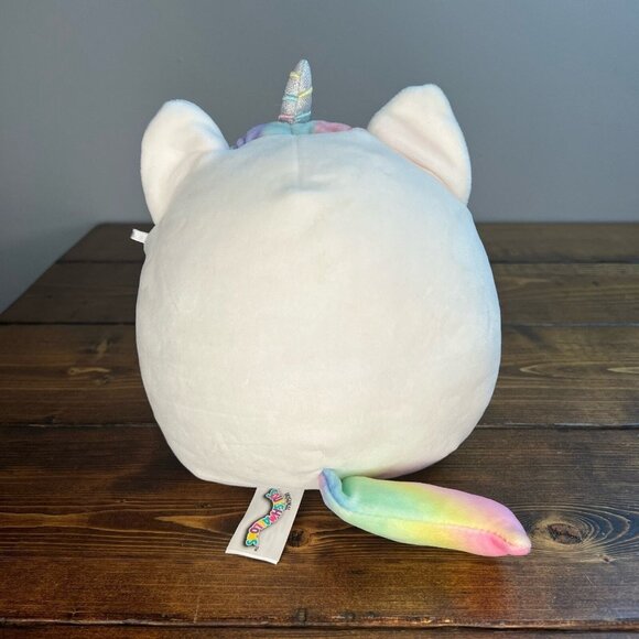 Squishmallows Luxe The Caticorn Glitter Horn Rainbow Tail plush stuffed animal - Picture 3 of 9